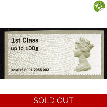 FS01.u 1st class Machin Faststamp Spring Stampex 2015